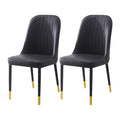 Metal Upholstered Dining Chair Set of 2 X59239