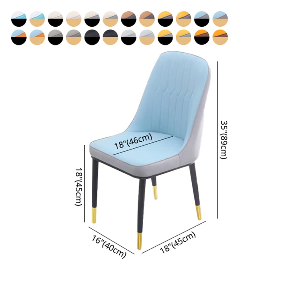 Metal Upholstered Dining Chair Set of 2 X59239