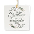 Ceramic 3-inch Square Ornament V73631