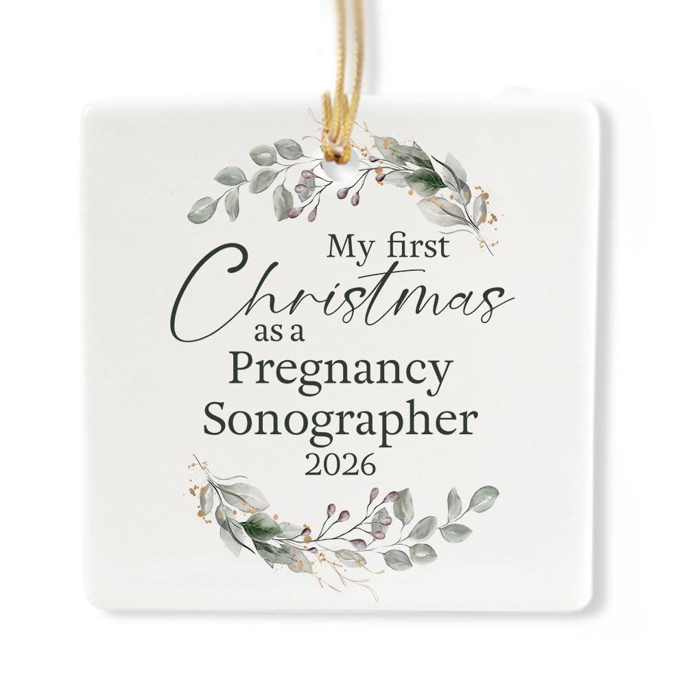 Ceramic 3-inch Square Ornament V73631