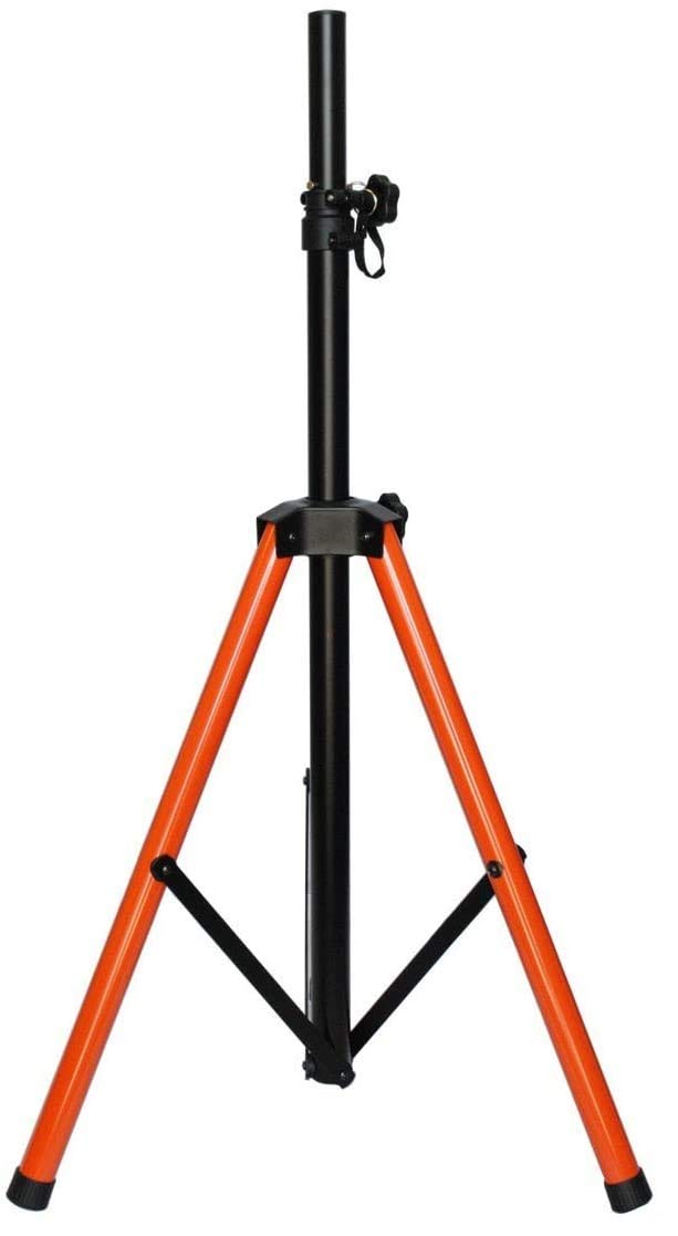 Tripod PA Speaker Stands with Orange Base and 2 Canvas Carrying Bags D2132