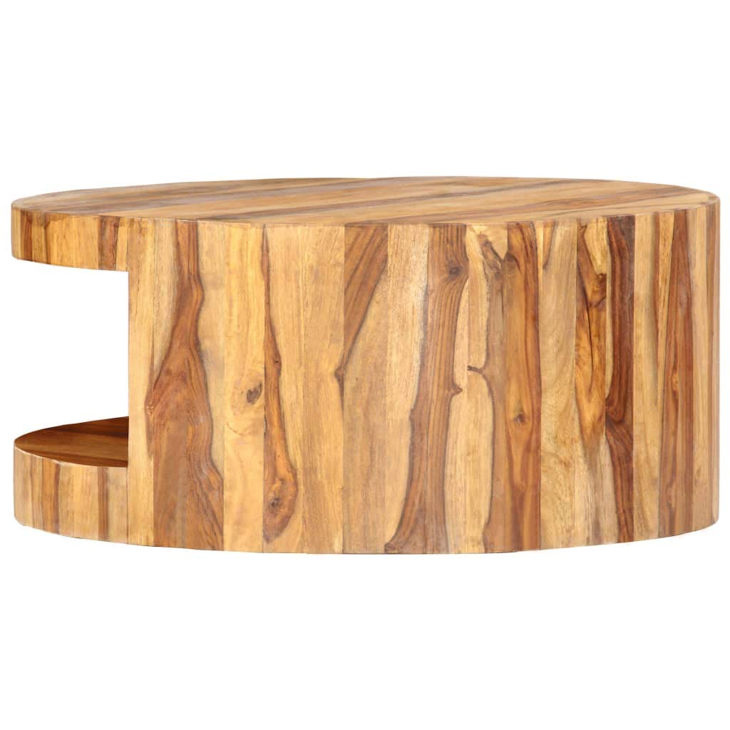 25.6"x11.8" Solid Sheesham Wood Coffee Table M779505