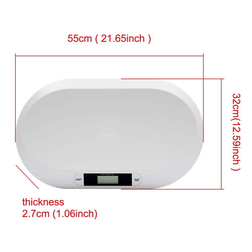 Electronic Digital Baby Scale 44LBS White V847
