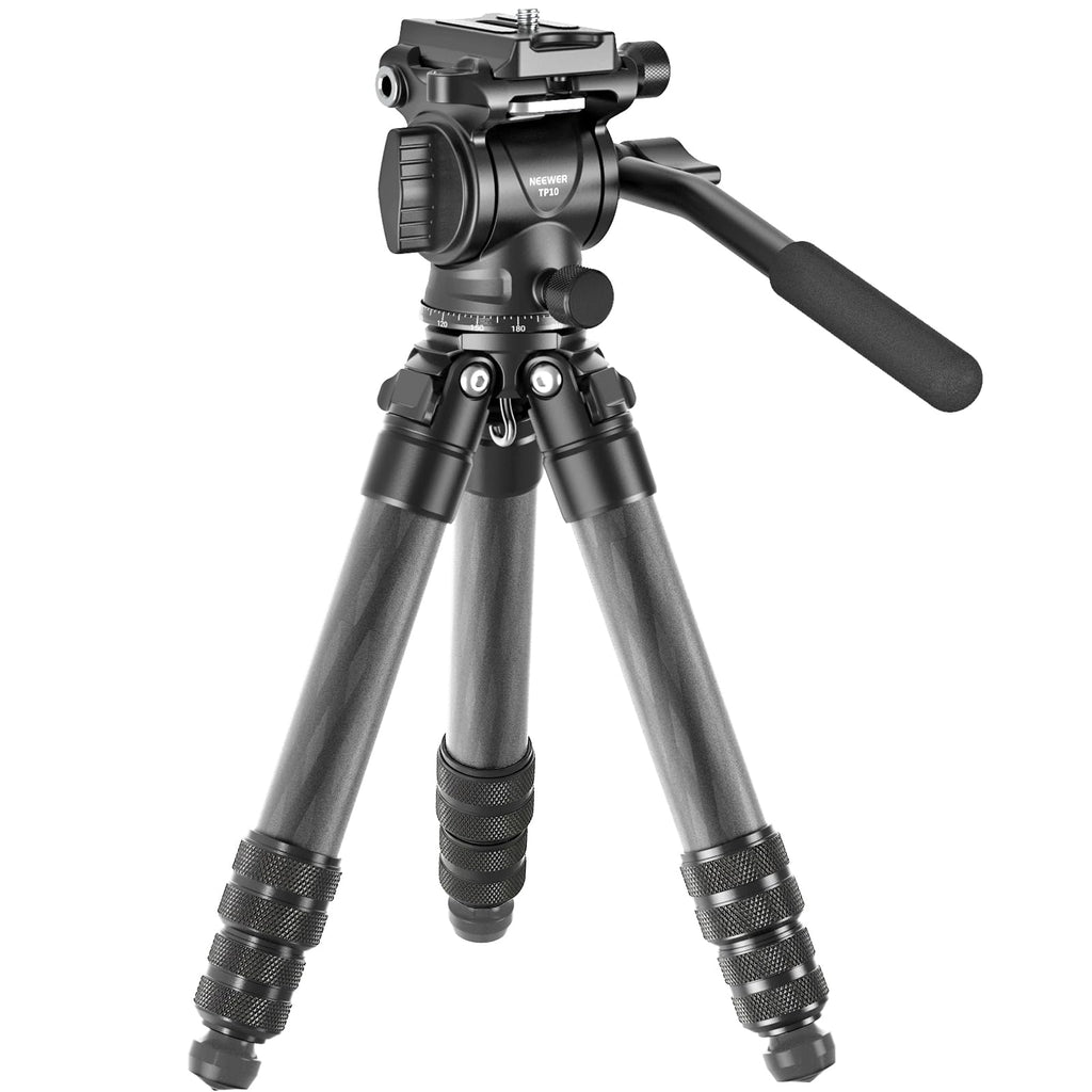 Carbon Fiber Desktop Mini Tripod with Video Fluid Head Y81821