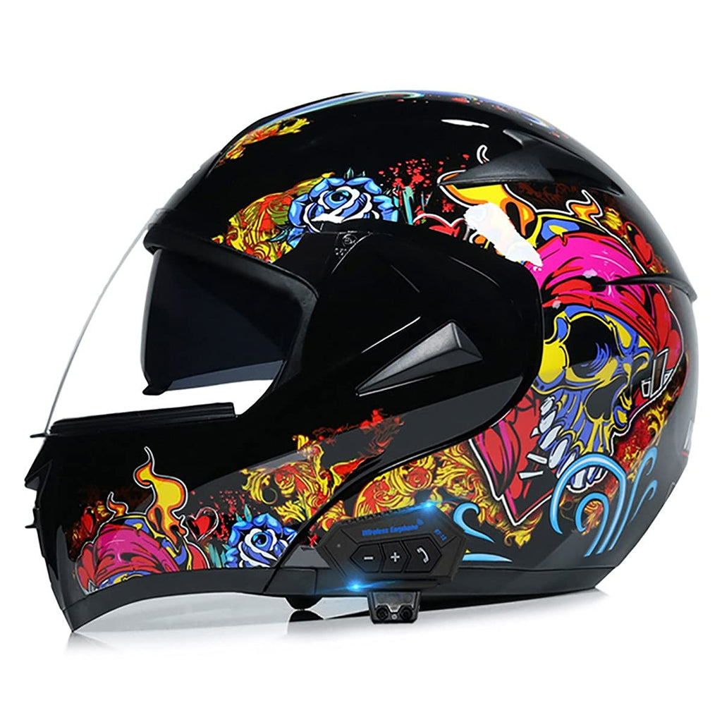 Bluetooth Modular Full Face Motorcycle Helmet DOT ECE E324244