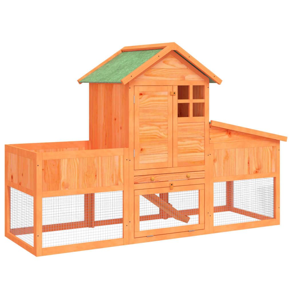 2-Tier Wooden Rabbit Hutch O33990