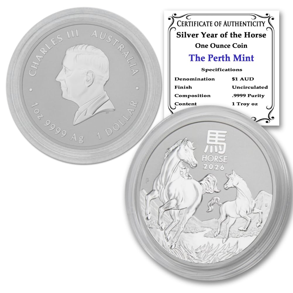 1 oz Australian Silver Lunar Year of the Horse Coin Y673