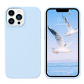Compatible with iPhone 13 Pro Max Liquid Silicone Phone Case Light Blue V67072