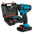 21V Cordless Drill Set with 2 Batteries and Charger O7695