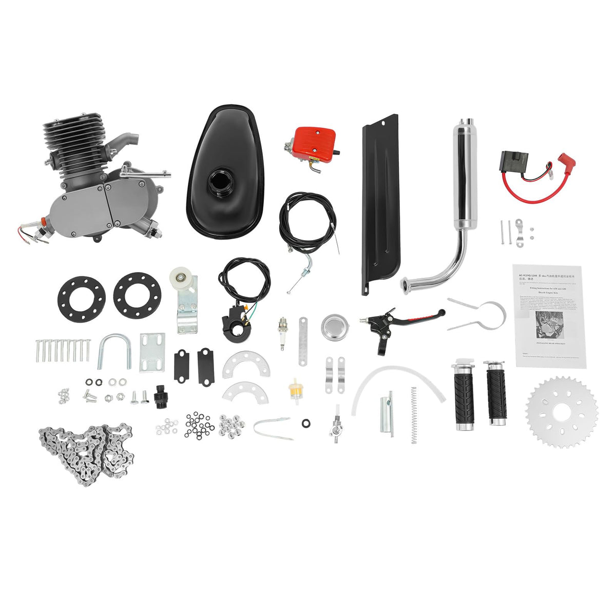 2 Stroke 100CC Bicycle Engine Kit with 36 Tooth Sprocket I845674