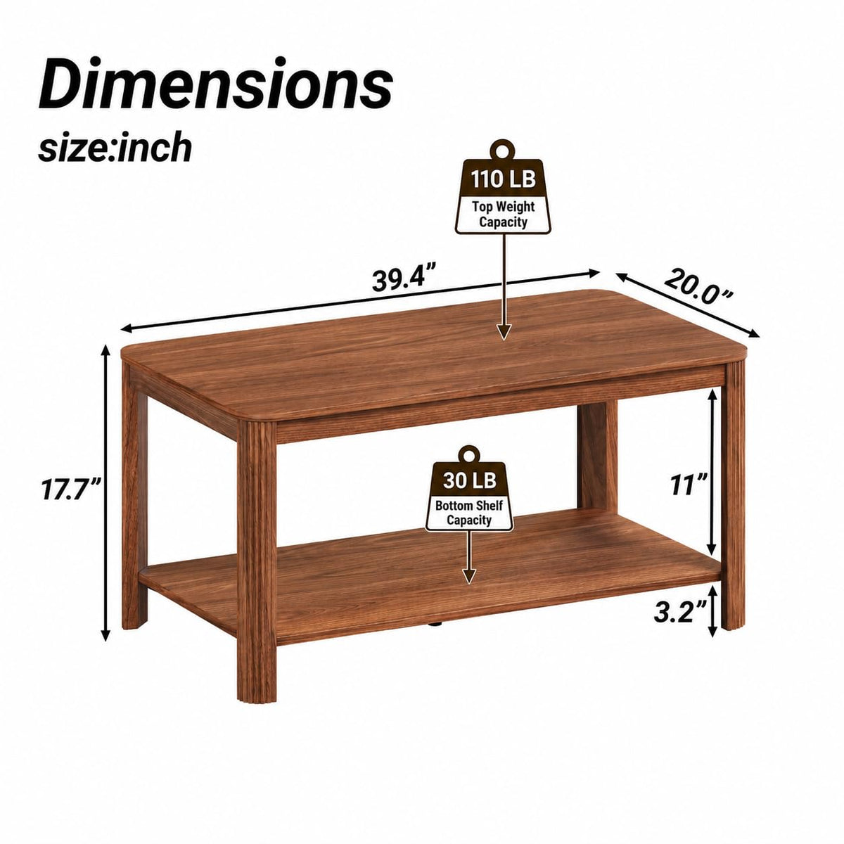 Walnut Coffee Table Z427686