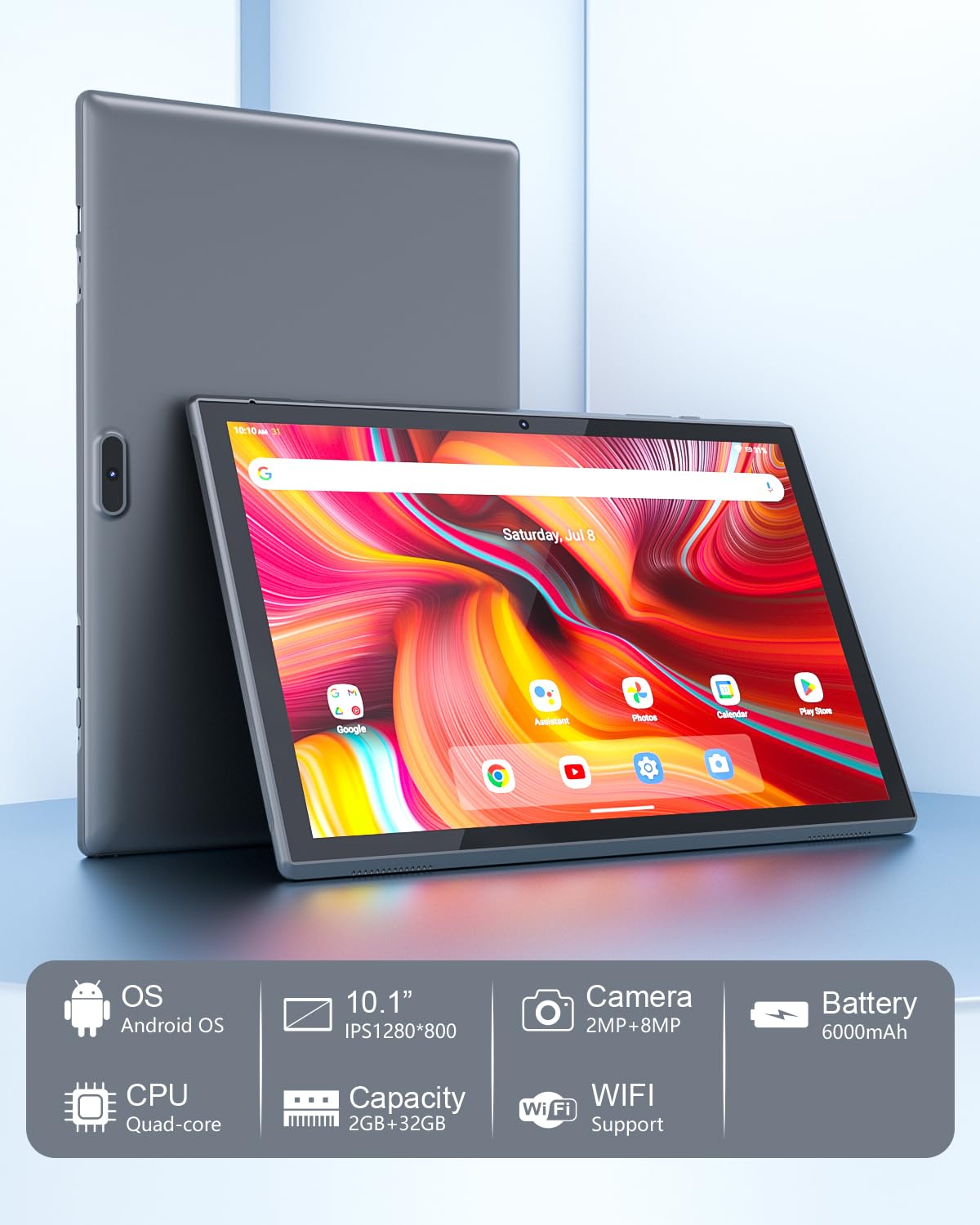 10 Inch Android Tablet 32GB ROM 2GB RAM K39537