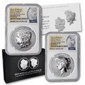 American Proof Silver Morgan and Peace $1 I269