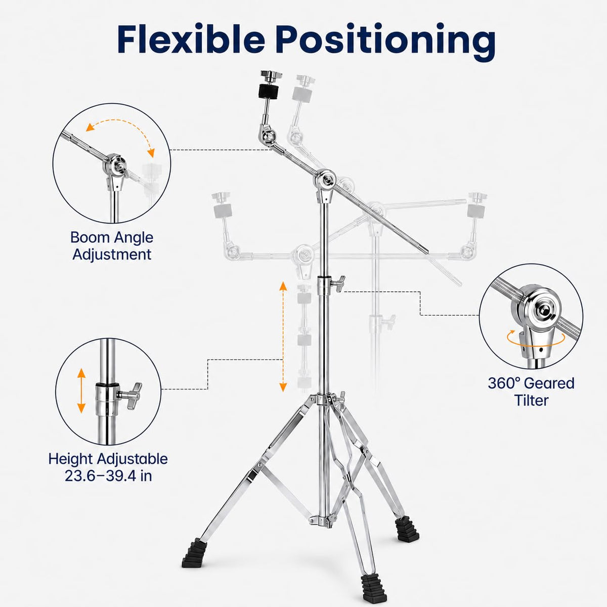 Adjustable Boom Cymbal Stand P9480