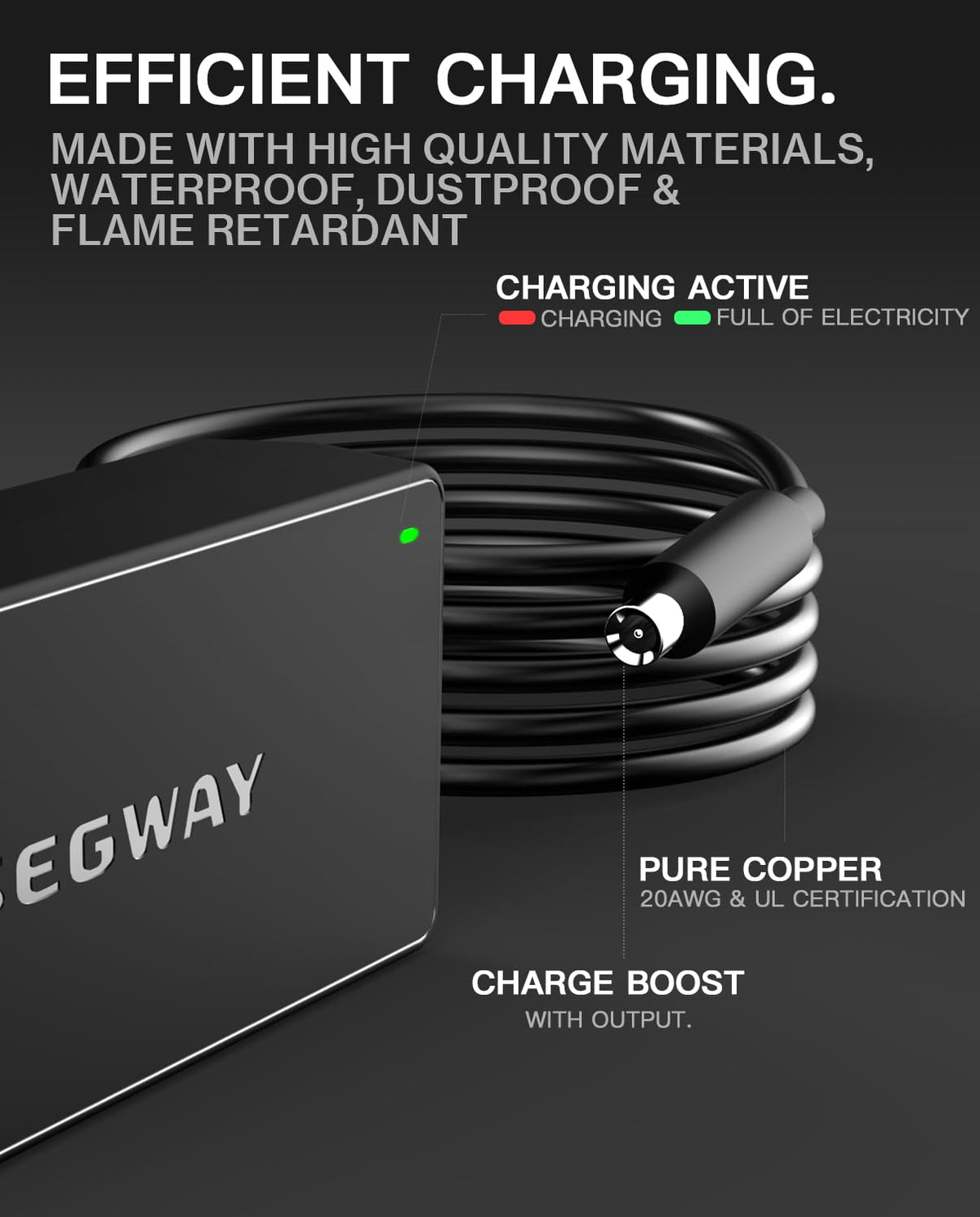 42V 1.7A AC Adapter Power Supply Cord P641
