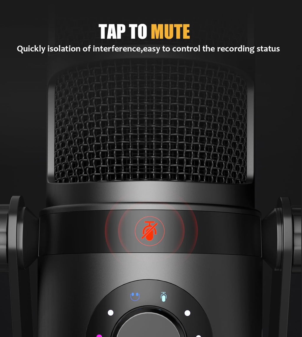 Dynamic Microphone, USB/XLR Podcast PC Mic O15974