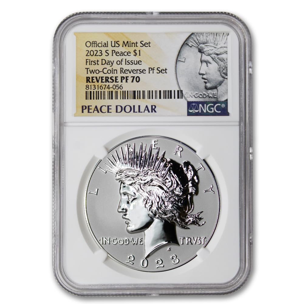 American Proof Silver Morgan and Peace $1 I269
