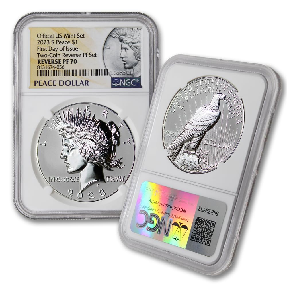 American Proof Silver Morgan and Peace $1 I269