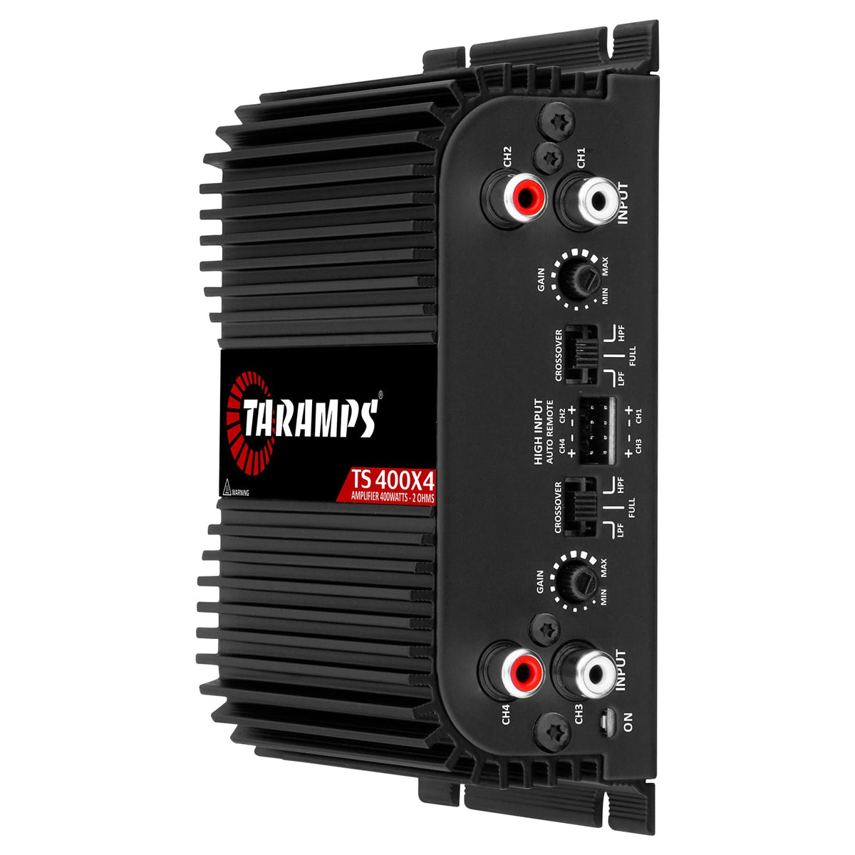Black 2 Ohms 400W RMS 4-Channel Car Audio Amplifier Q190491