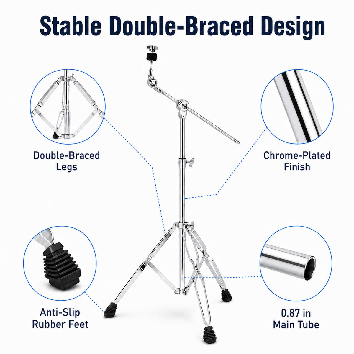 Adjustable Boom Cymbal Stand P9480