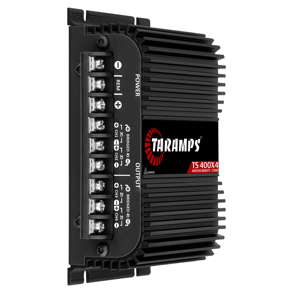 Black 2 Ohms 400W RMS 4-Channel Car Audio Amplifier Q190491