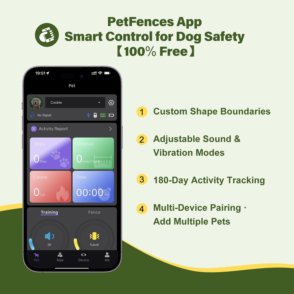 Wireless Dog Collar Fence System with Remote Training U4137
