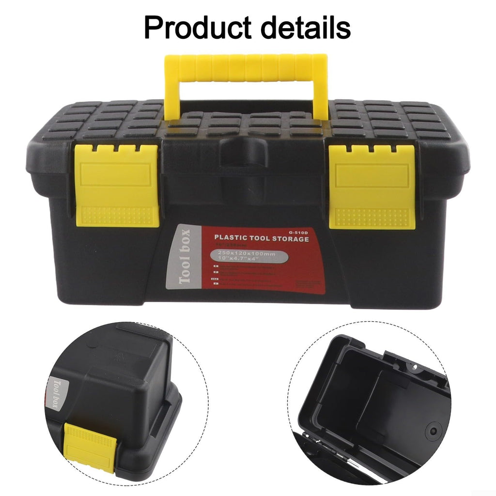 Compact Plastic Tool Box Black I8942