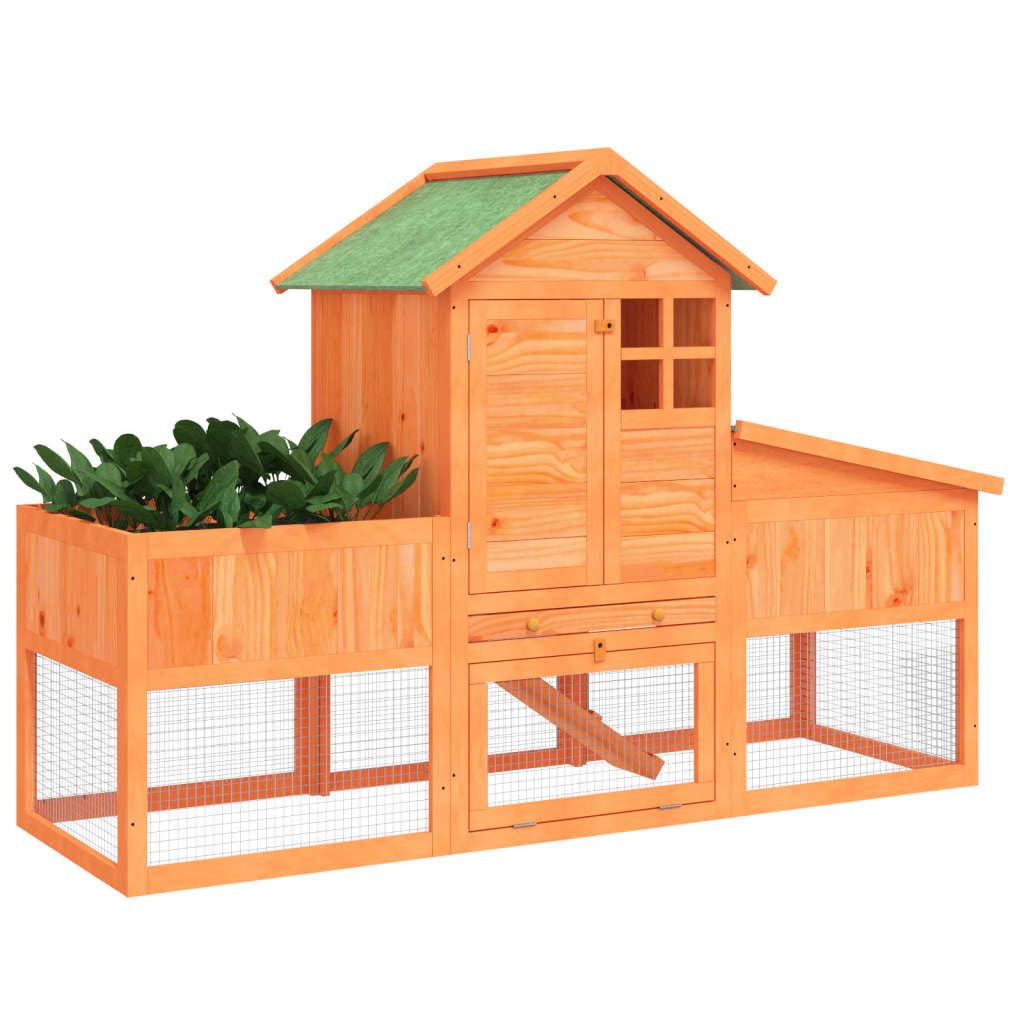 2-Tier Wooden Rabbit Hutch O33990