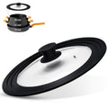 Universal Lid for Pots Pans and Skillets with Silicone Rim and Tempered Glass G785923
