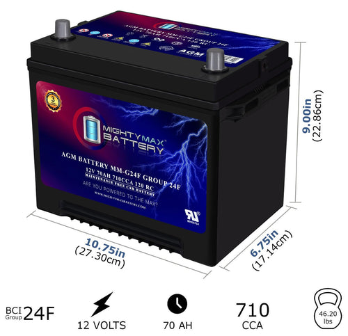12V 70Ah AGM Replacement Battery G843974