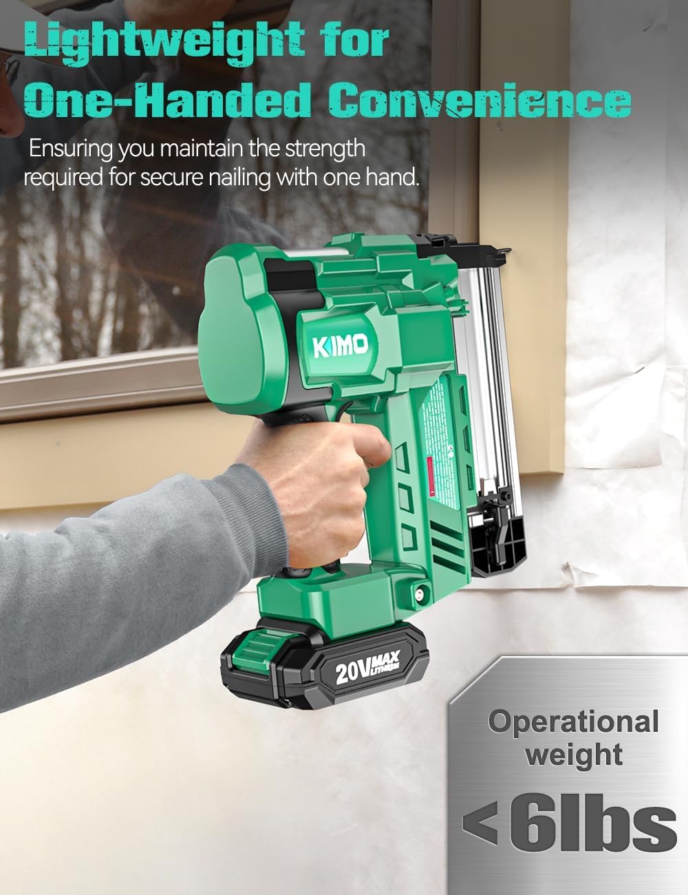 2" Cordless 18 Gauge Brad Nailer and Stapler A95989