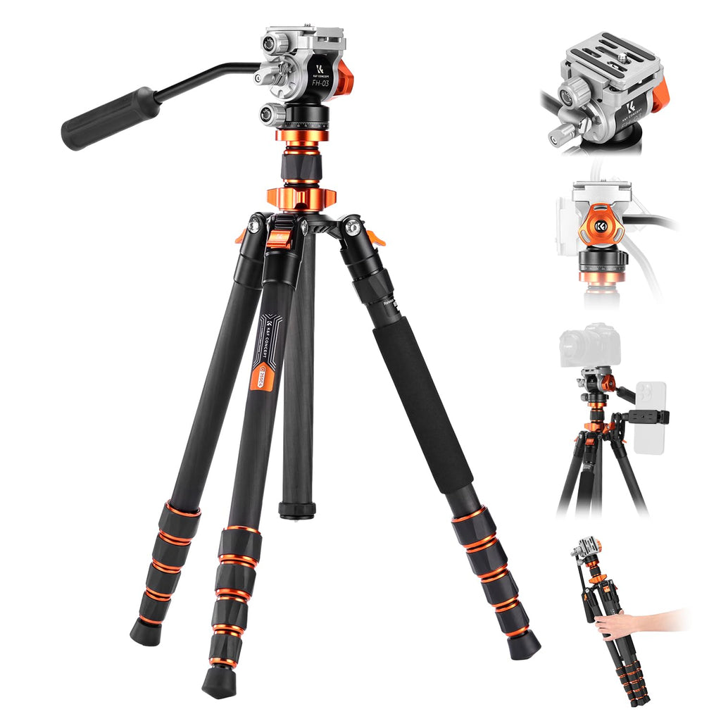 Carbon Fiber Tripod with Fluid Head F132