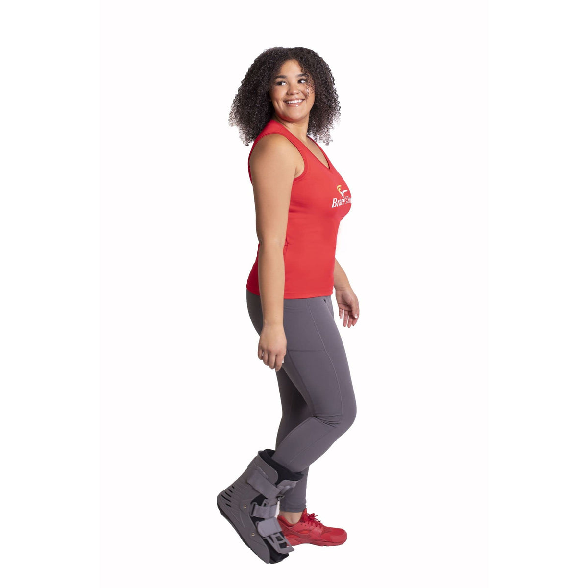 Ultra Light Short Full Shell Walking Boot + Ankle & Foot Reusable Ice Pack D7633