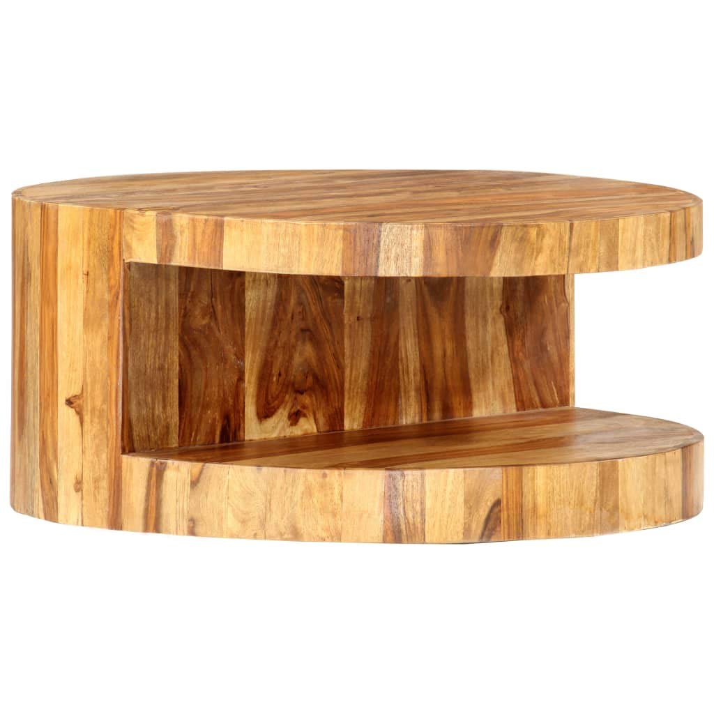 25.6"x11.8" Solid Sheesham Wood Coffee Table M779505