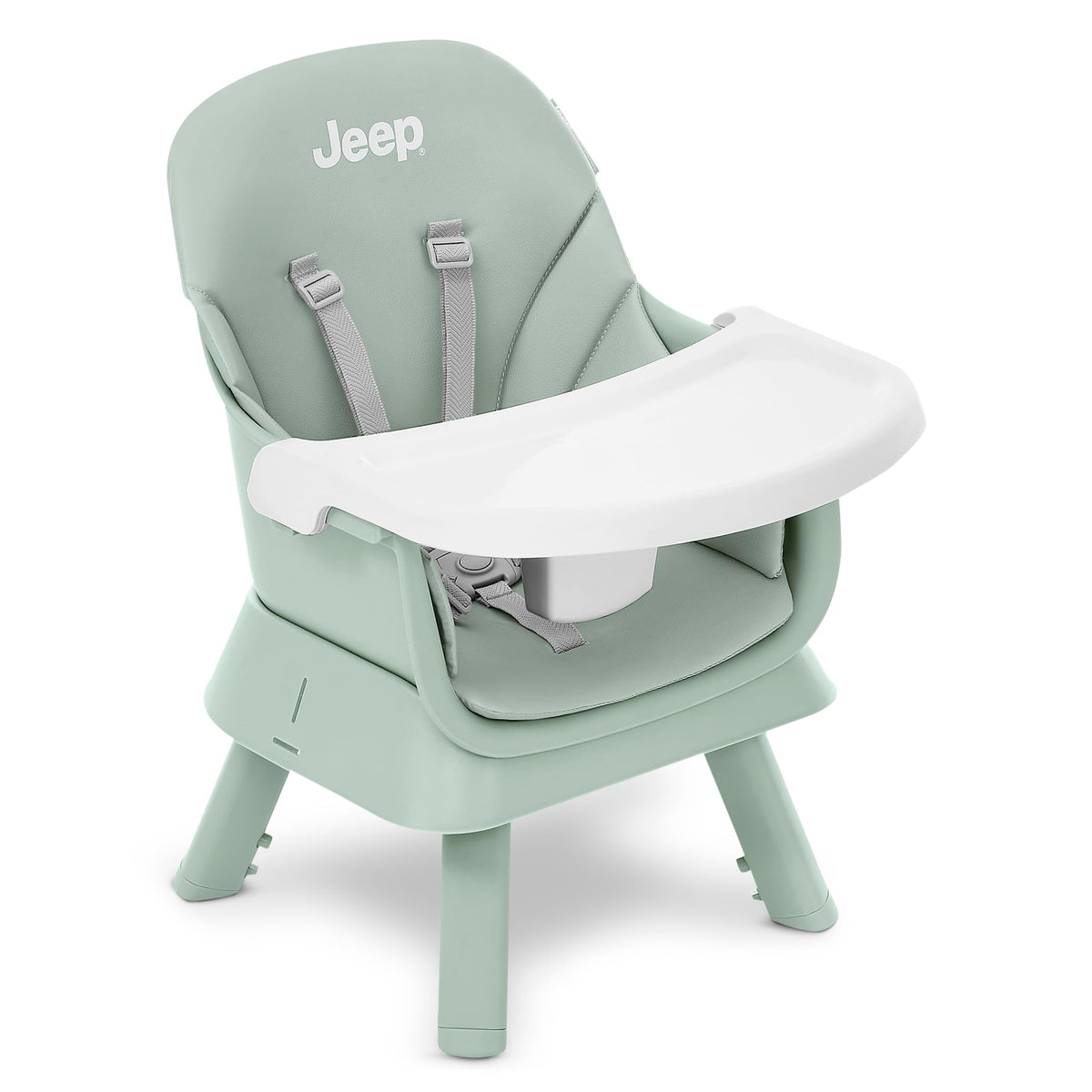 6-in-1 High Chair Converts to Stool Booster Seat Toddler Chair Activity Table and Desk and Chair Sage Green M253154