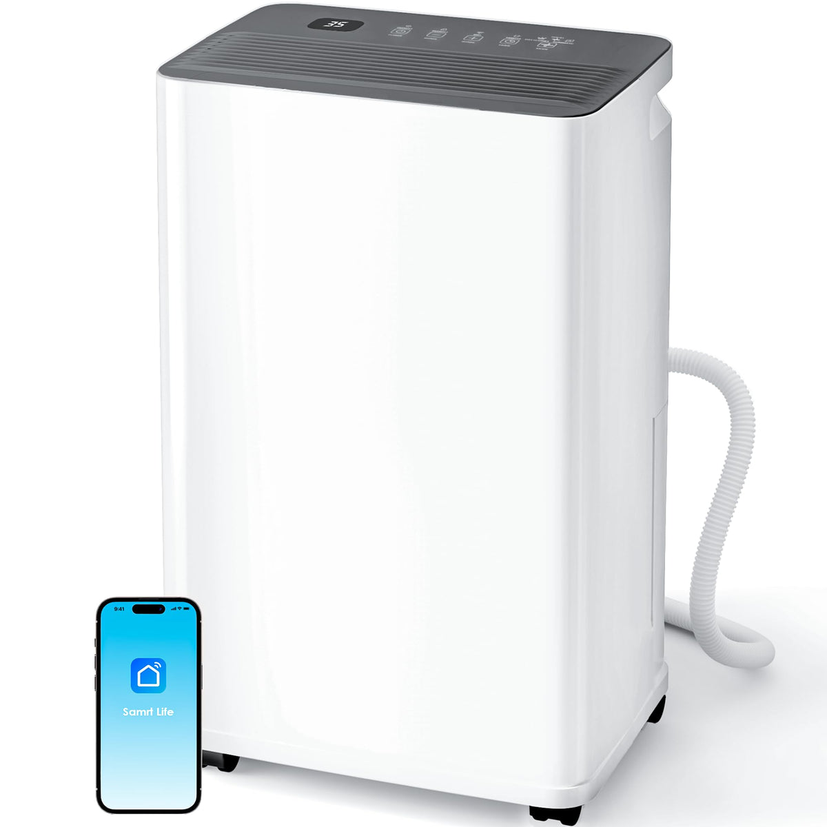 2500 sq.ft 35 Pint Dehumidifier with Drain Hose X1451