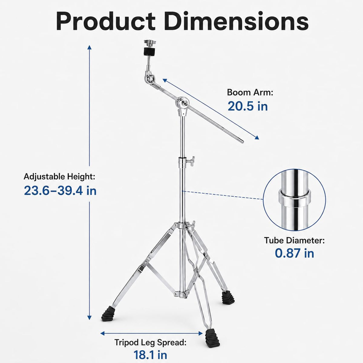 Adjustable Boom Cymbal Stand P9480