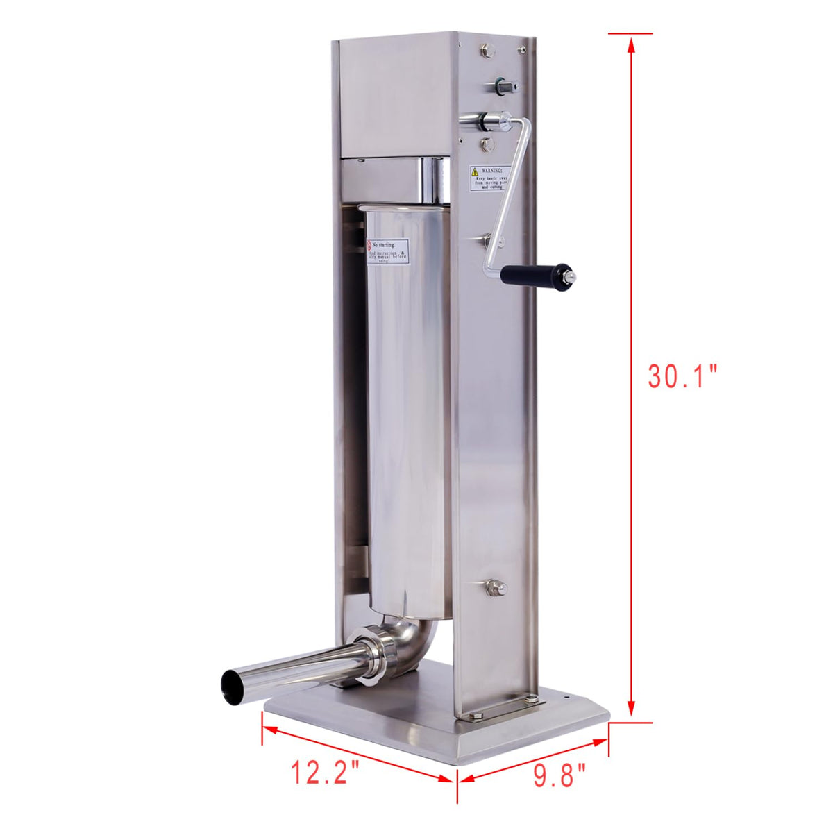 Stainless Steel Vertical Sausage Stuffer 15Lb N23857
