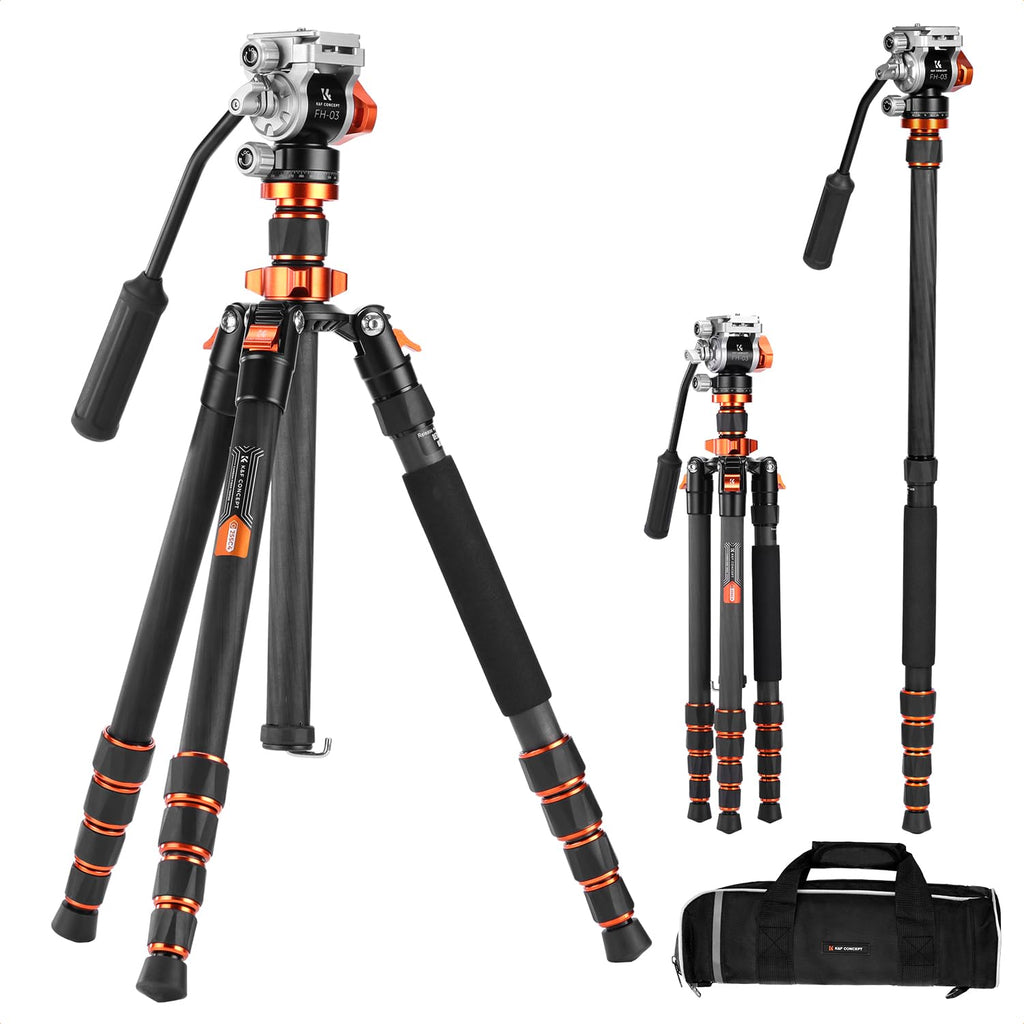 Carbon Fiber Tripod with Fluid Head F132