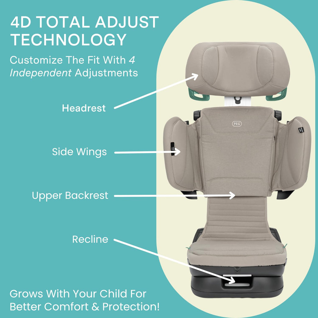 High Back Folding Booster S458