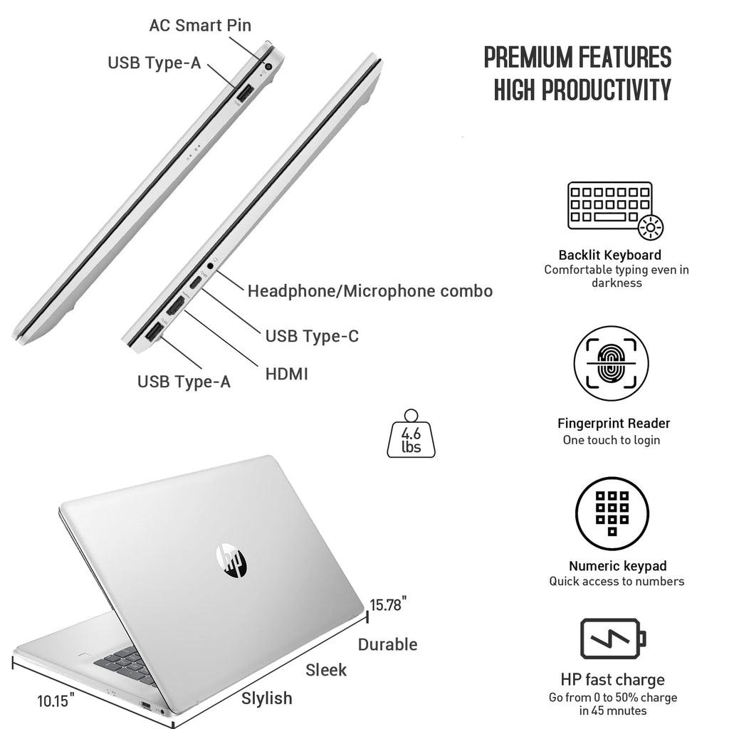 17.3” Touchscreen Laptop, Intel 10-Core i7, 16GB RAM 512GB SSD Q235883