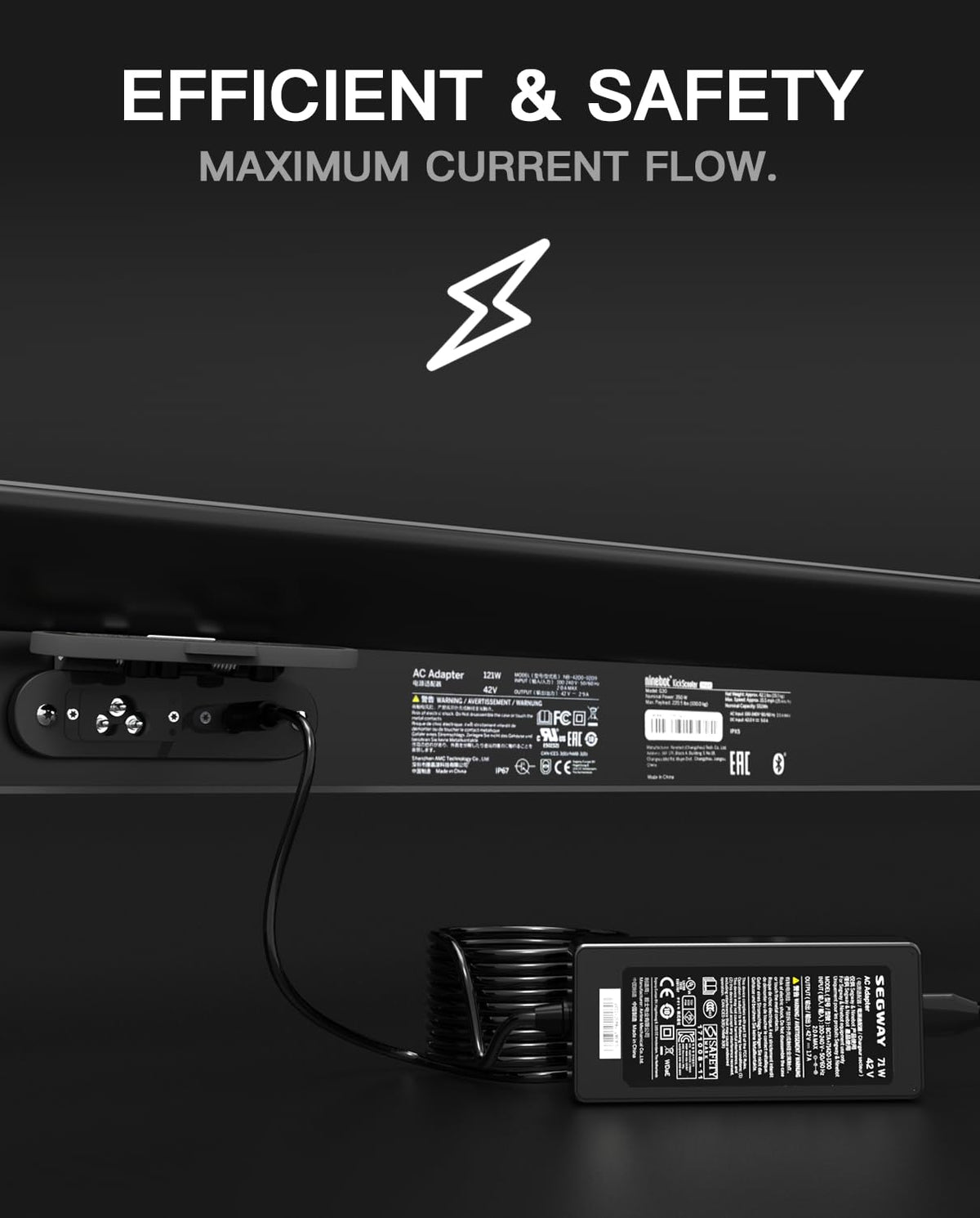42V 1.7A AC Adapter Power Supply Cord P641