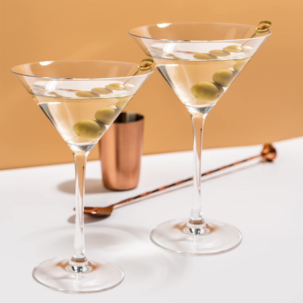 Hand Blown Crystal Martini Glasses Set of 4 R5336