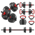 Adjustable 40/60LBS Dumbbell Barbell Kettlebell Set U7429