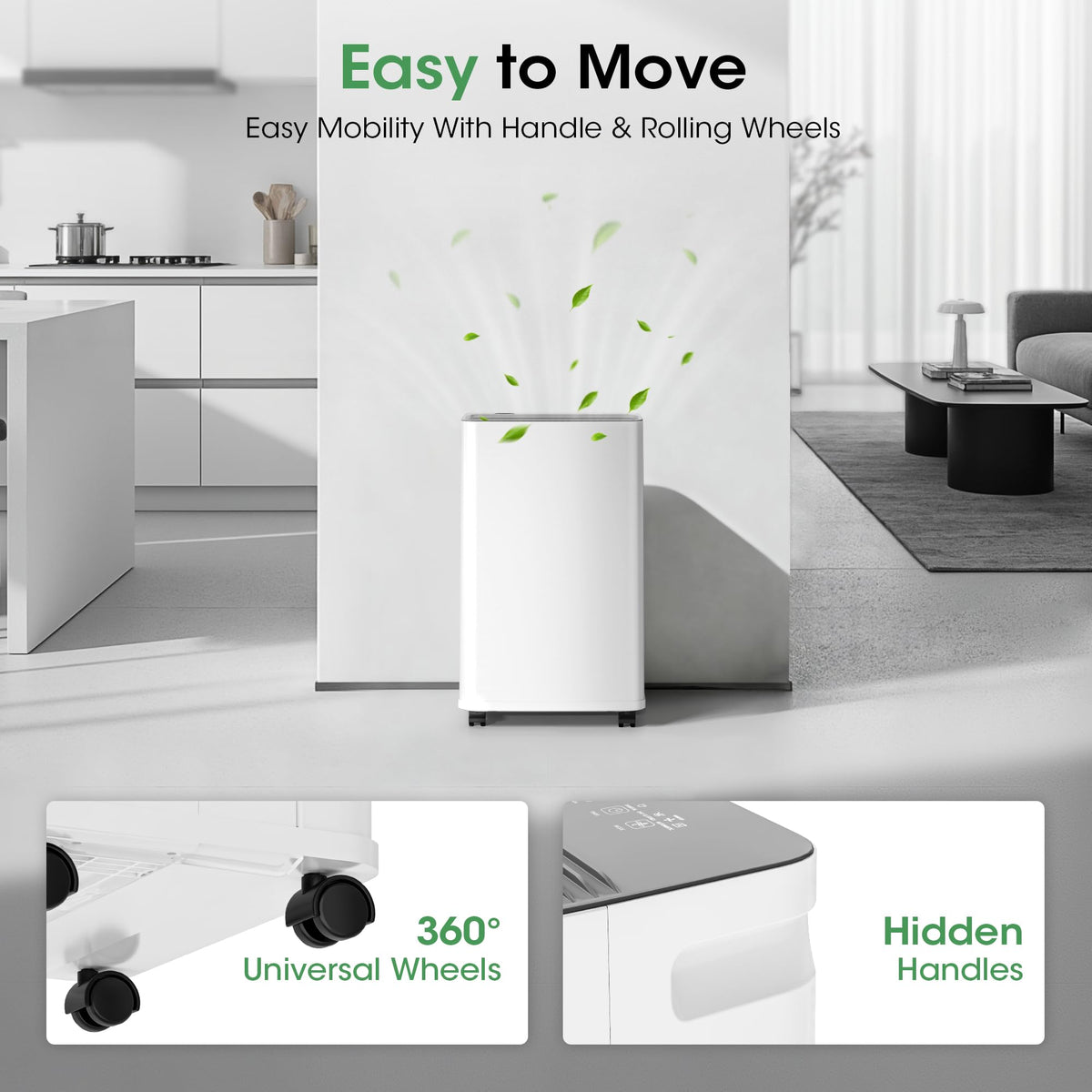 2500 sq.ft 35 Pint Dehumidifier with Drain Hose X1451