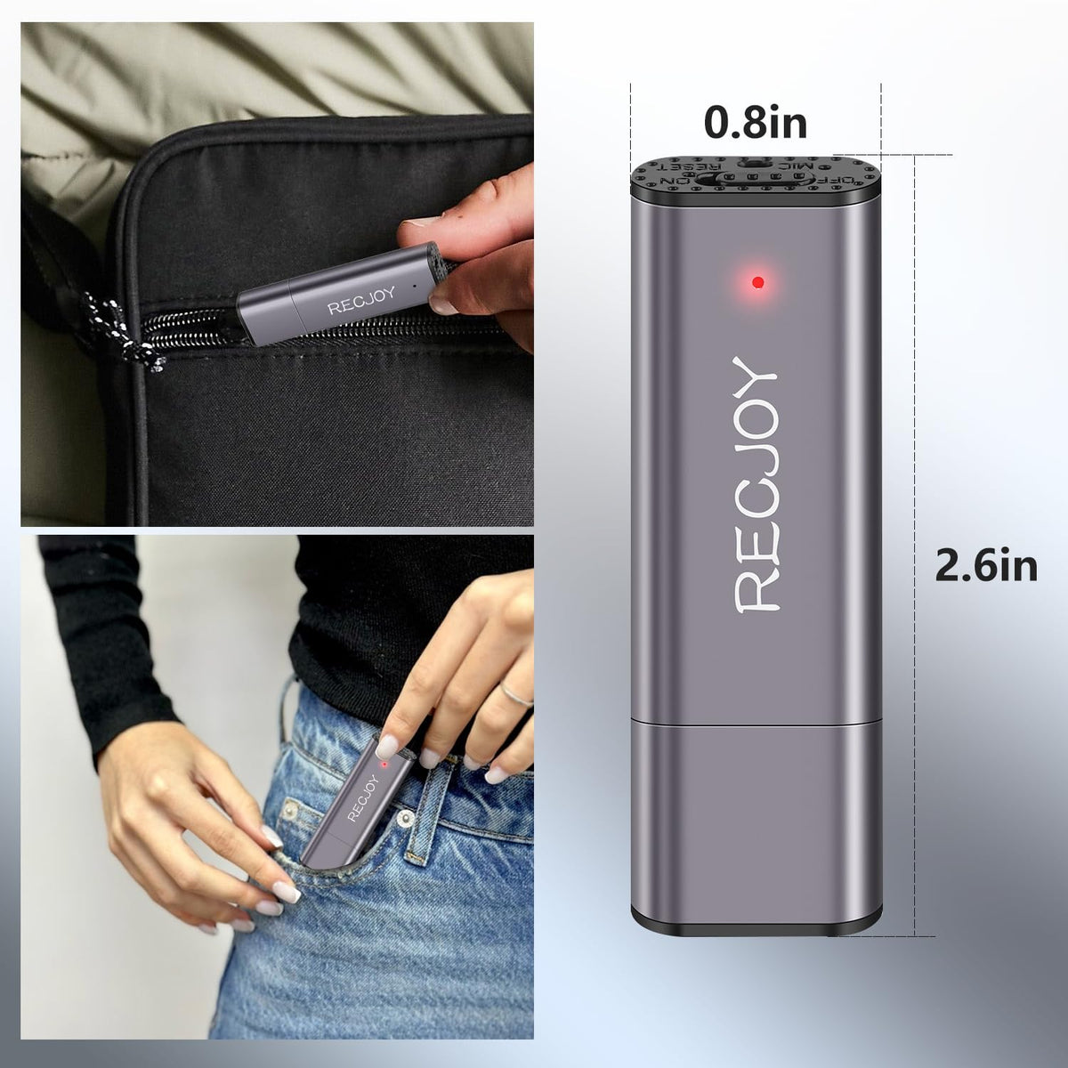 64GB USB Digital Voice Recorder with 750Hrs Storage Capacity F569710