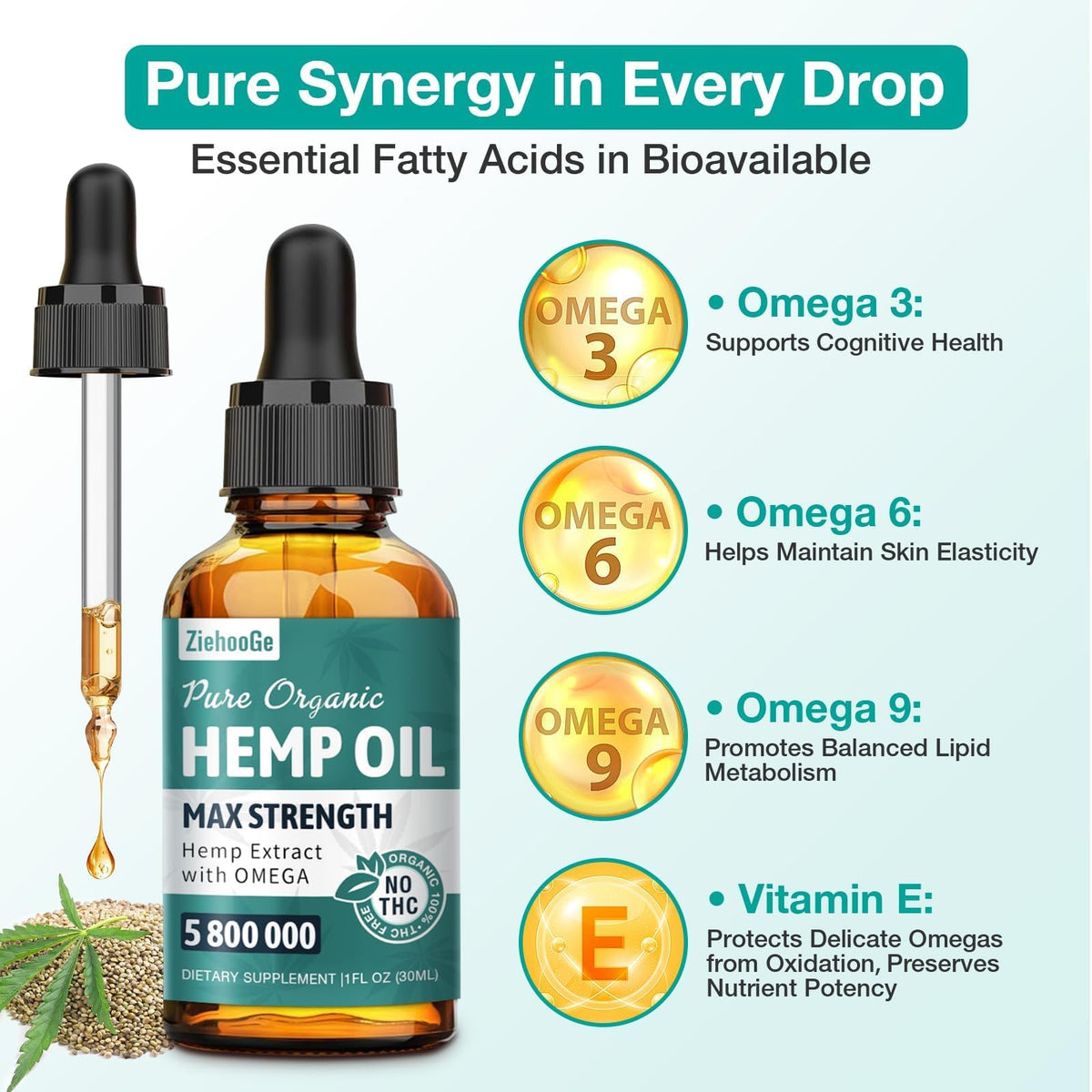 Hemp Oil Drops 3 Pack M235866
