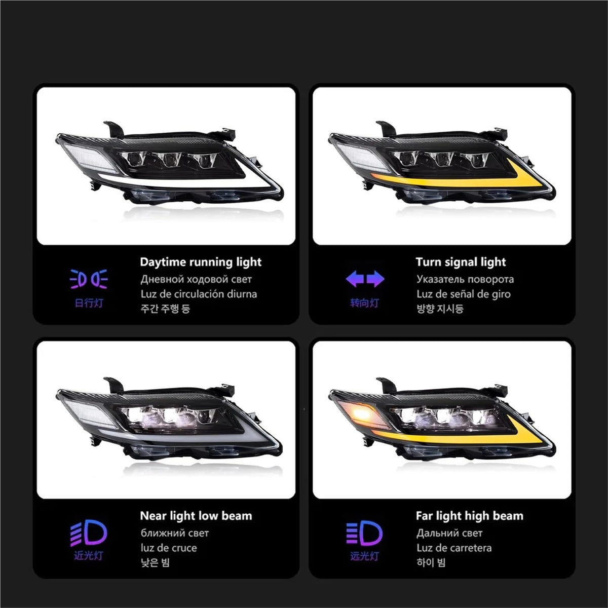 LED Head Lamp for Toyota Camry 2007-2011 O8868