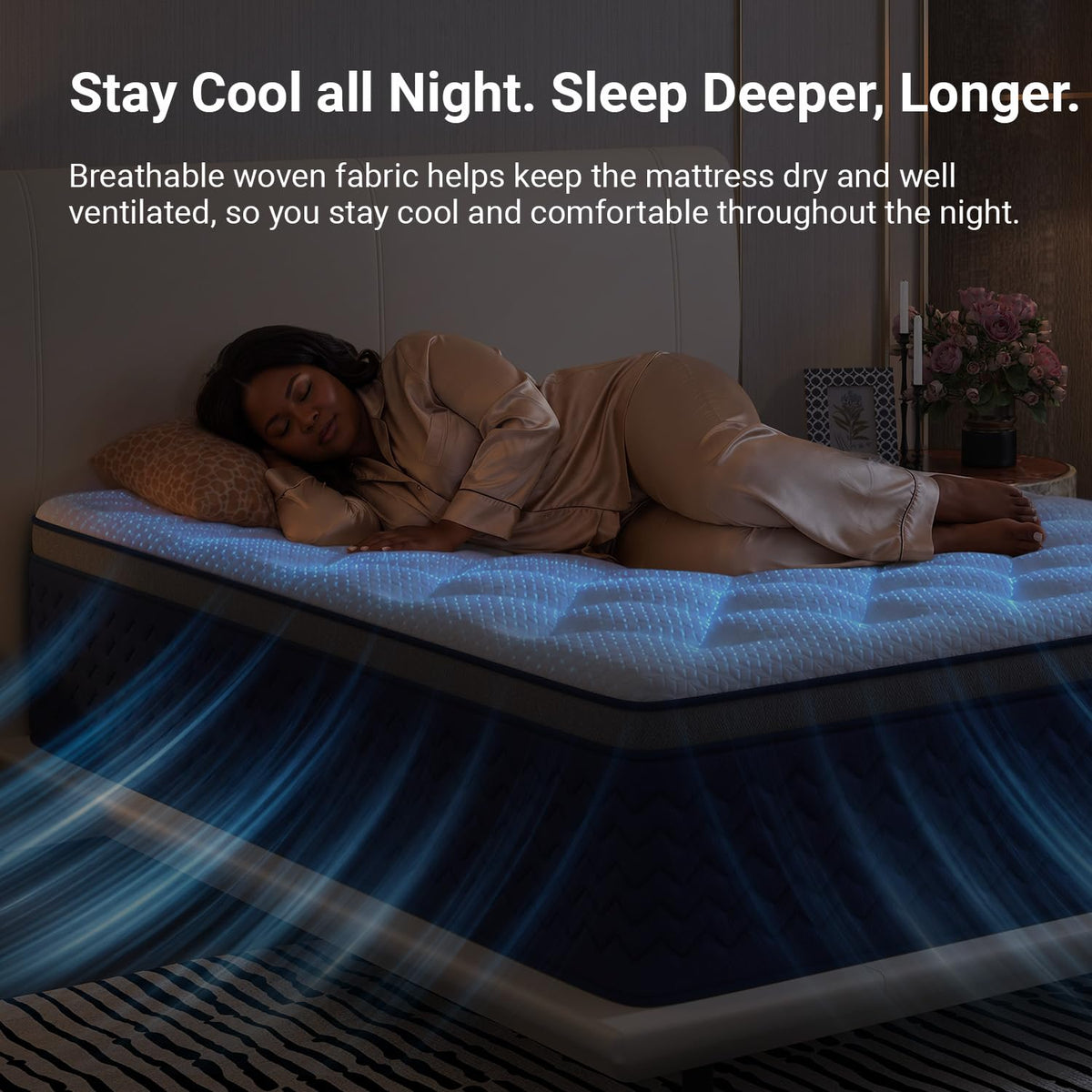 Full 12 Inch Firm Hybrid Cooling Mattress K317701
