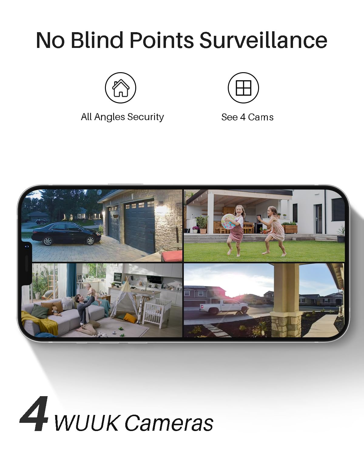 Solar Security Cameras Wireless Outdoor 2K S3223